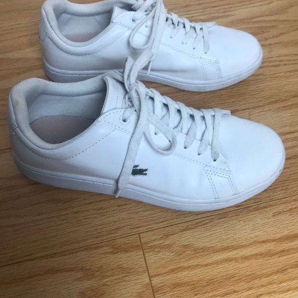 Lacoste Other - Men’s Lacoste White Leather Sneakers Sz 8